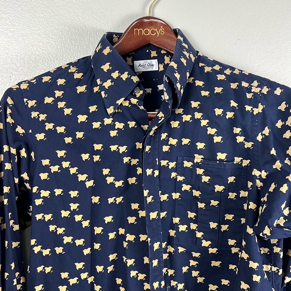 Ascot Chang "Chicks" Custom Made dress shirt (see size in desc)